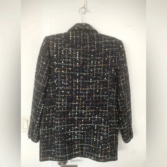 CURRENT SEASON L'Agence Jayda sequin-embellished tweed blazer